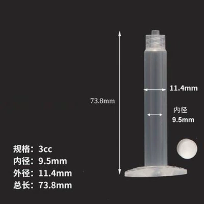 Yapışqan paylayıcı adapterlər syringe dispensing machine 3055 - 3cc-syringe-piston-50-sets