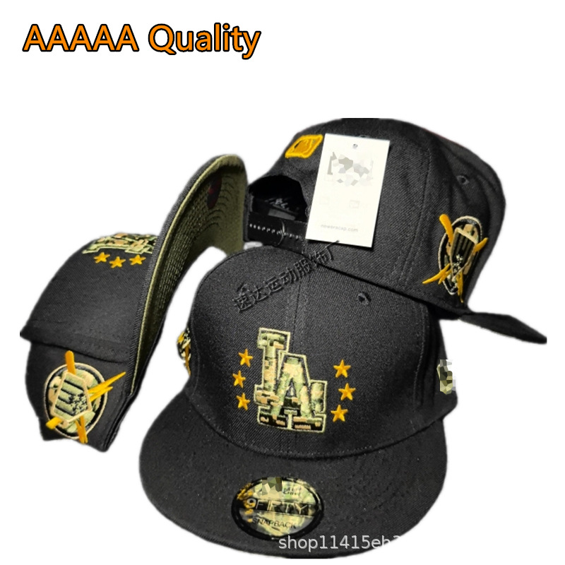 고품질 다저스 야구 모자 LA 자수 피크 캡 메이저 리그 야구 다저스 모자 기념 에디션 자외선 차단 모자