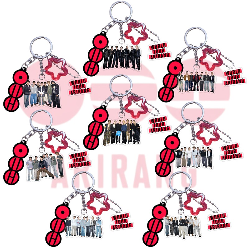 Bulletproof Jungkook Jimin V Jin Rm Jhope Suga Acrylic Keychain Backpack Pendant