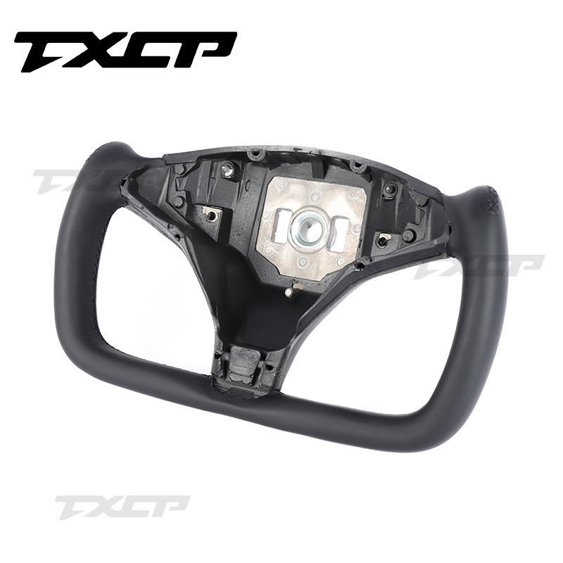 Suitable for Tesla model X/S yoke full leather Tesla steering wheel car steering wheel upgrade modification