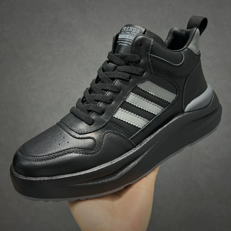 Мужская обувь Зимняя 2024 плюшевая мужская обувь с толстой подошвной модной обувью мужская легкая спортивная повседневная обувь