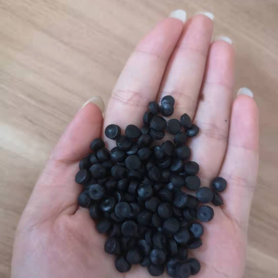 黑色HDPE再生料  高压聚乙烯再生颗粒 pe颗粒 低压再生料 吹塑级