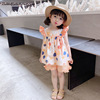 2021夏款新款女童时尚圆点套装中小童小飞袖洋气女宝宝短裤两件套|ms