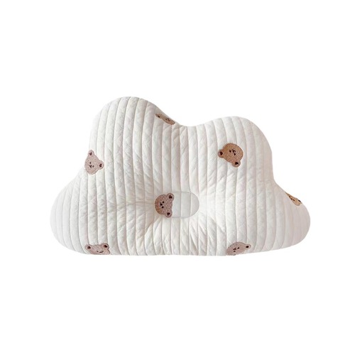 Korean ins baby shaping cloud pillow pure cotton quilted baby anti-eccentric breathable sweat-absorbent shaping sleeping pillow