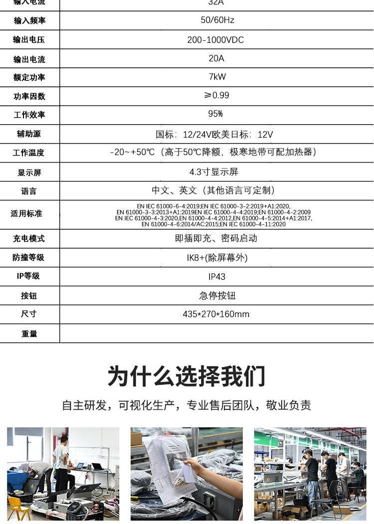 European standard 7kW portable DC charging station manufacturer, mobile new energy fast charging station supports 380V AC input voltage