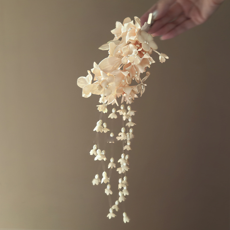 Super hada lirio de los valles flor borla horquilla retro nuevo estilo chino flor accesorios para el cabello Mori estilo antiguo cheongsam cabeza de flor accesorios