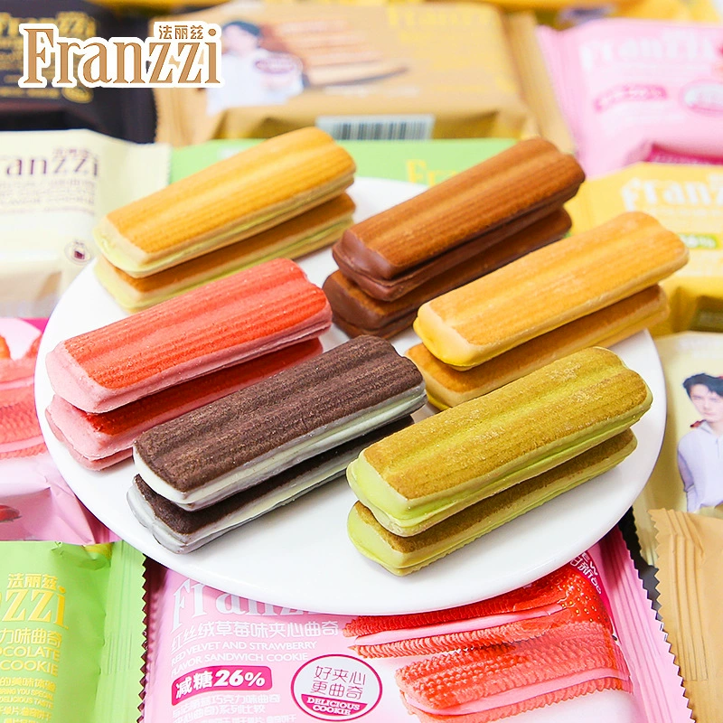 Сэндвич-печенье (Franzzi), ассорти вкусов — 38 г, индивидуальная упаковка