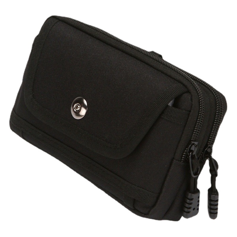 AliExpress hot sale new men's belt mobile phone bag middle-aged and elderly horizontal construction site waist bag multi-functional belt bag