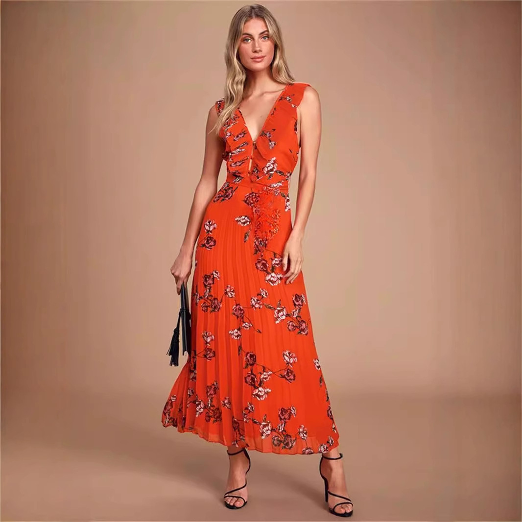 Retro fitted dress sleevless
