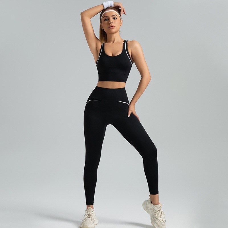 línea de comercio exterior transfronteriza sensación de yoga de alta intensidad juego deportivo de alta resistencia ropa de yoga transpirable