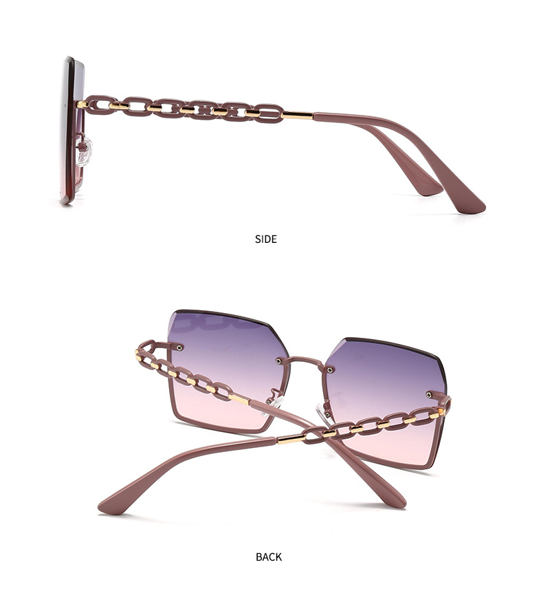 Cross-Border Export New Modern Retro Square Frame Rope Decorative Sunglasses Ins Style Street Style Big-Name Sunglasses 2515_voghion.com