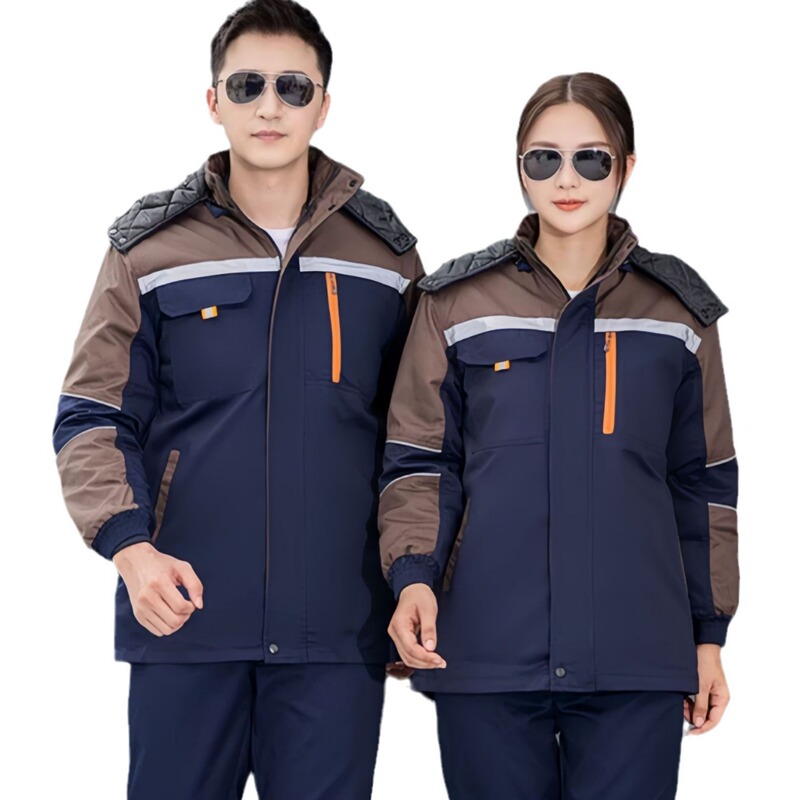 冬季加厚工作服秋冬耐脏棉衣工程劳防寒棉袄冷库车间工装棉服外套|undefined