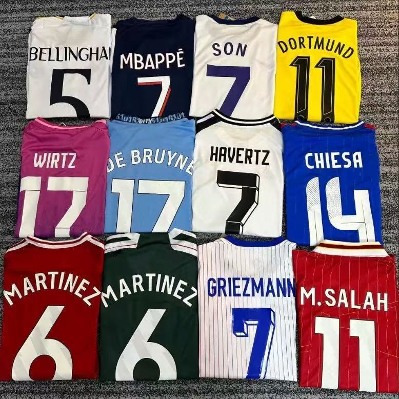 Football jersey blind box clearance sale, team uniforms, Champions League clubs, national teams, C. Ronaldo, Messi, Neymar, short-sleeved tops