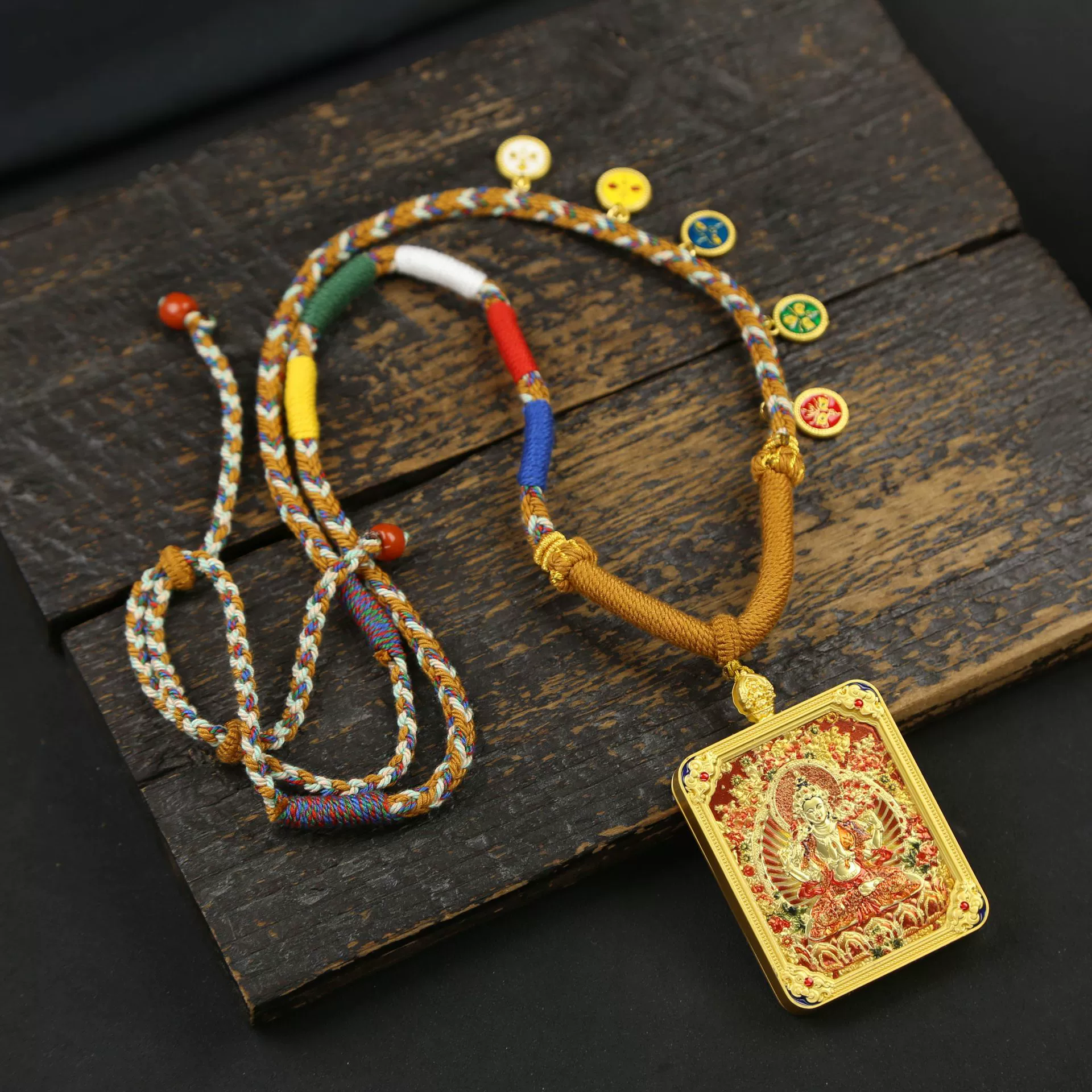 Бог-хранитель Тхангка, Будда Манджушри, Ожерелье Будды Двенадцать Зодиака, подвеска двухстороннего трехмерного Будды, гора Утай