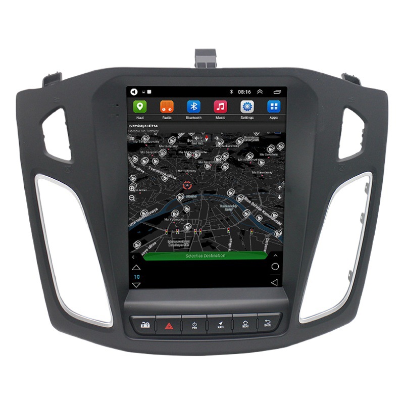 Aplicable a Ford Focus navegación 12-18 pantalla grande Android inteligente GPS Bluetooth pantalla vertical navegación del coche