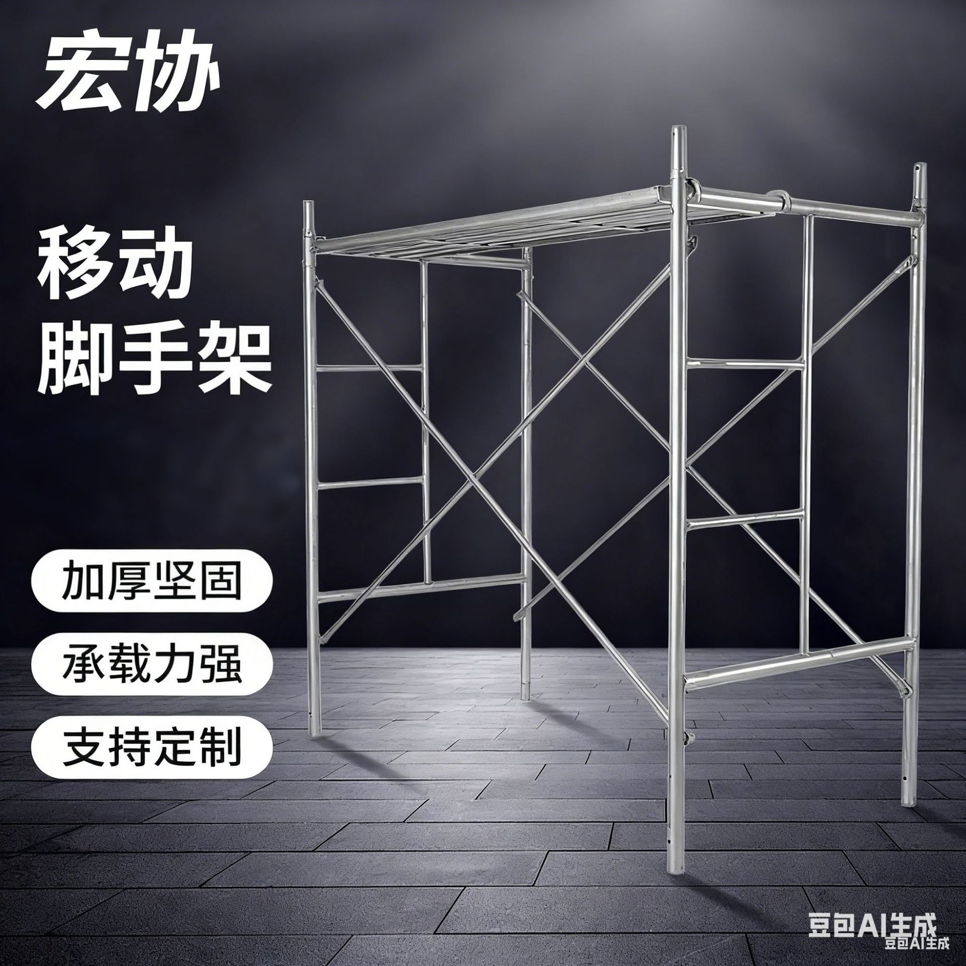 建筑工地脚手架家用装修手脚架施工架移动活动镀锌脚手架工地专用