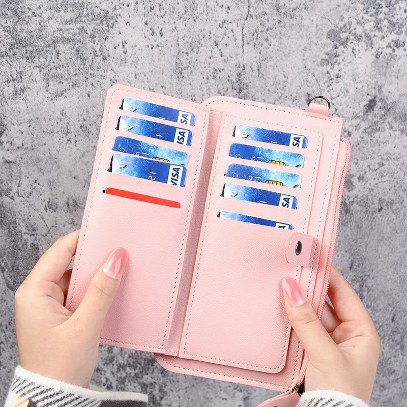 Длинная универсальная сумка через плечо с молнией, свежий кошелек, продажи напрямую с завода