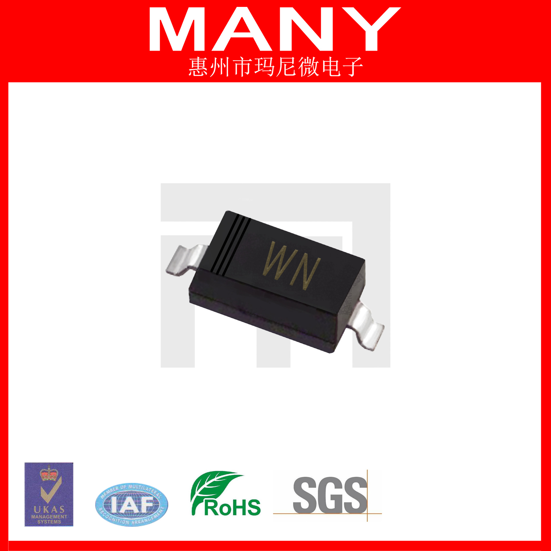 BZT52C22 齐纳二极管 22V SOD123 稳压二极管 源头工厂