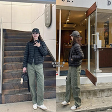 7078M短款羽绒服2025年冬季新款轻薄立领外穿内搭大码鹅绒外套