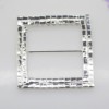 Factory direct selling 50mm double -row square rod buckle DIY clothing silk scarf shoes bow jewelry accessories