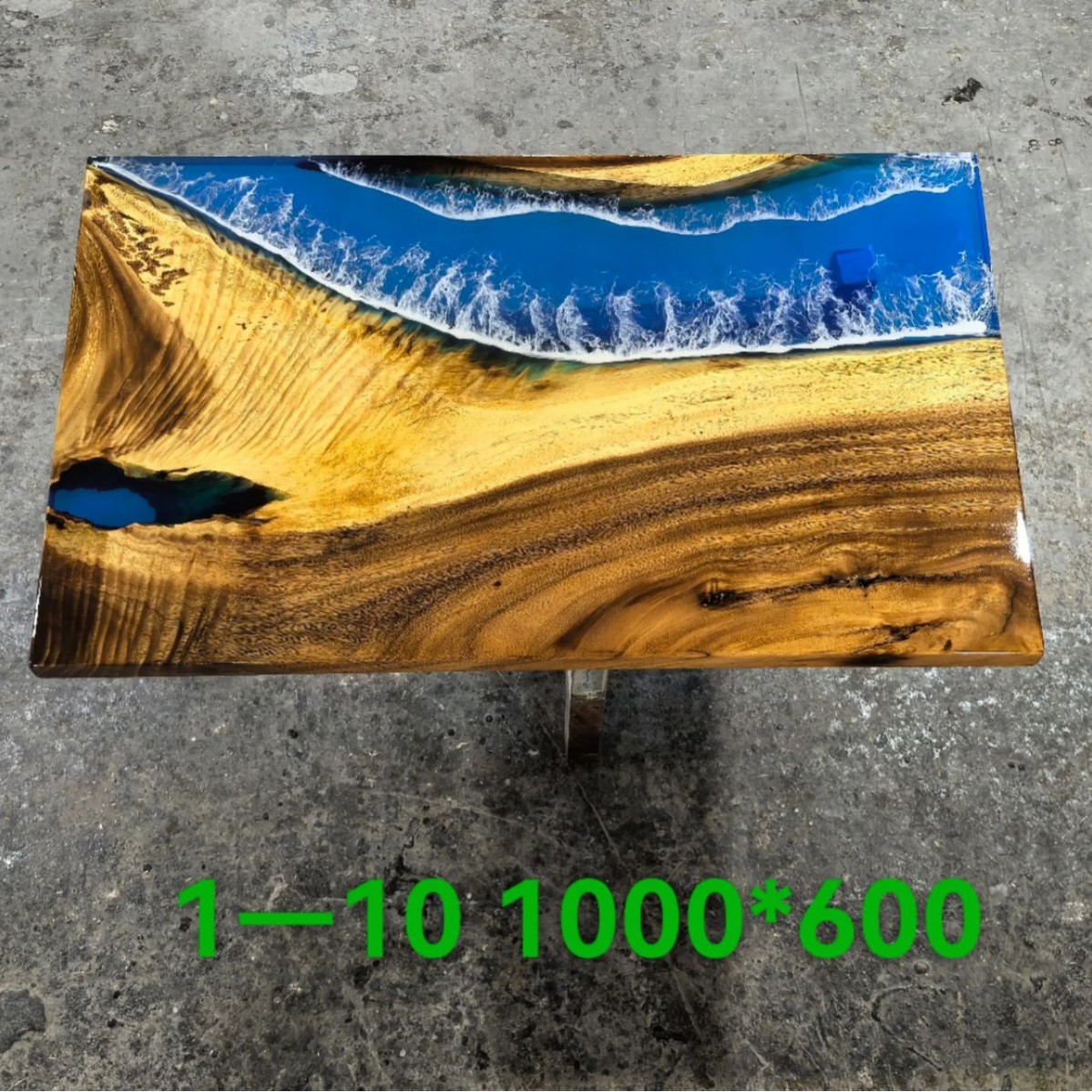 树脂河流桌树脂实木办公桌酒店会所简约时尚茶几家用客厅餐桌书桌