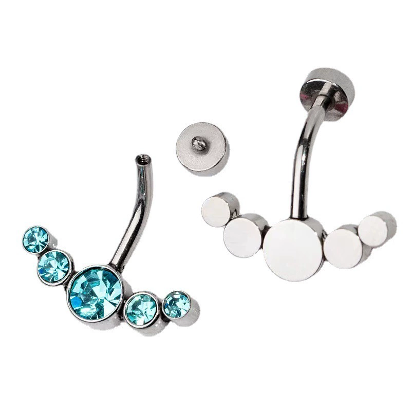 Physiological belly button piercing stainless steel, European style, wholesale