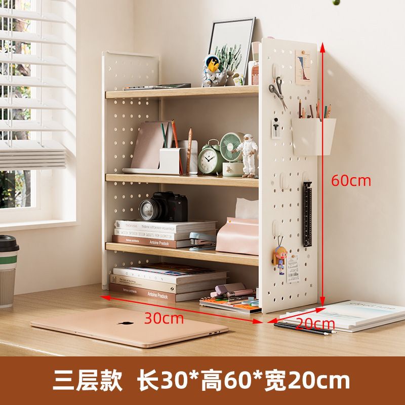 3겹 30x20x60 목재 색상 [후크 4개가 들어 있는 상자 1개가 무료]