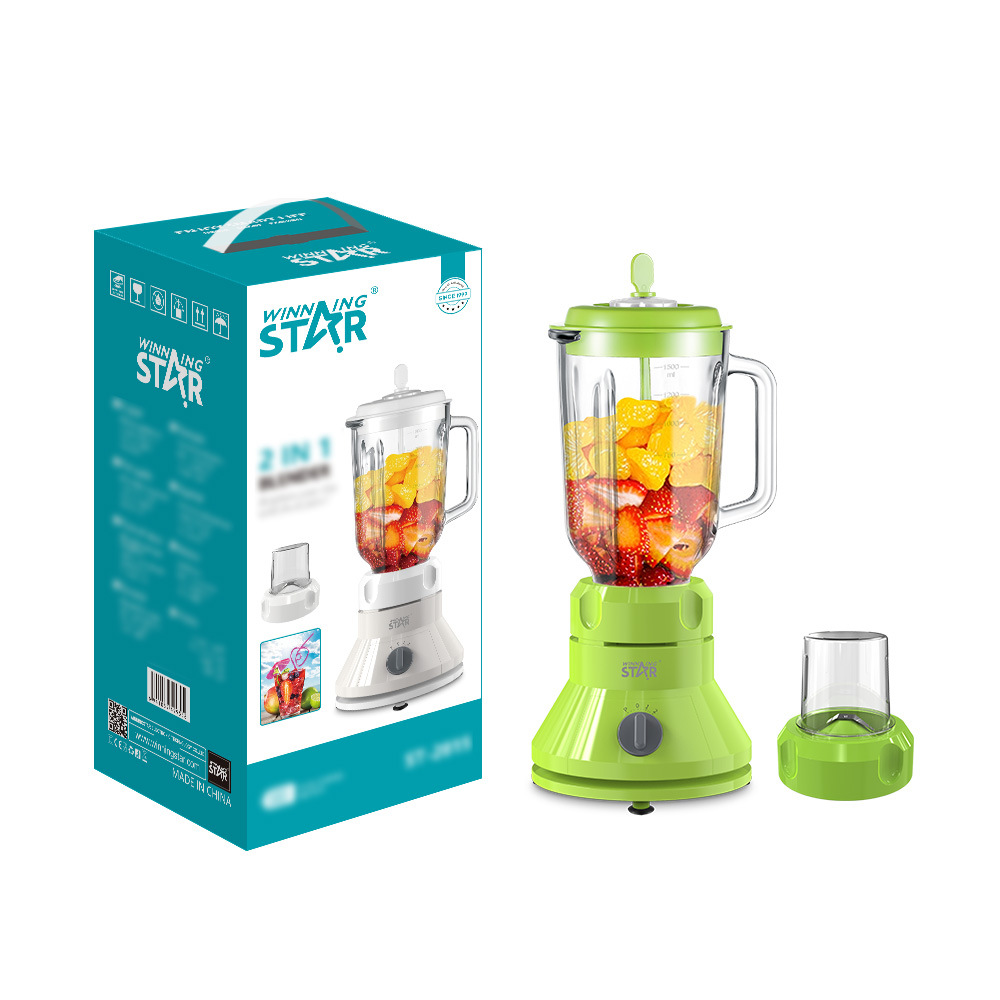 Licuadora y extractor de jugos multifuncional Winningstar, estándar británico y europeo, con función de autolimpieza.