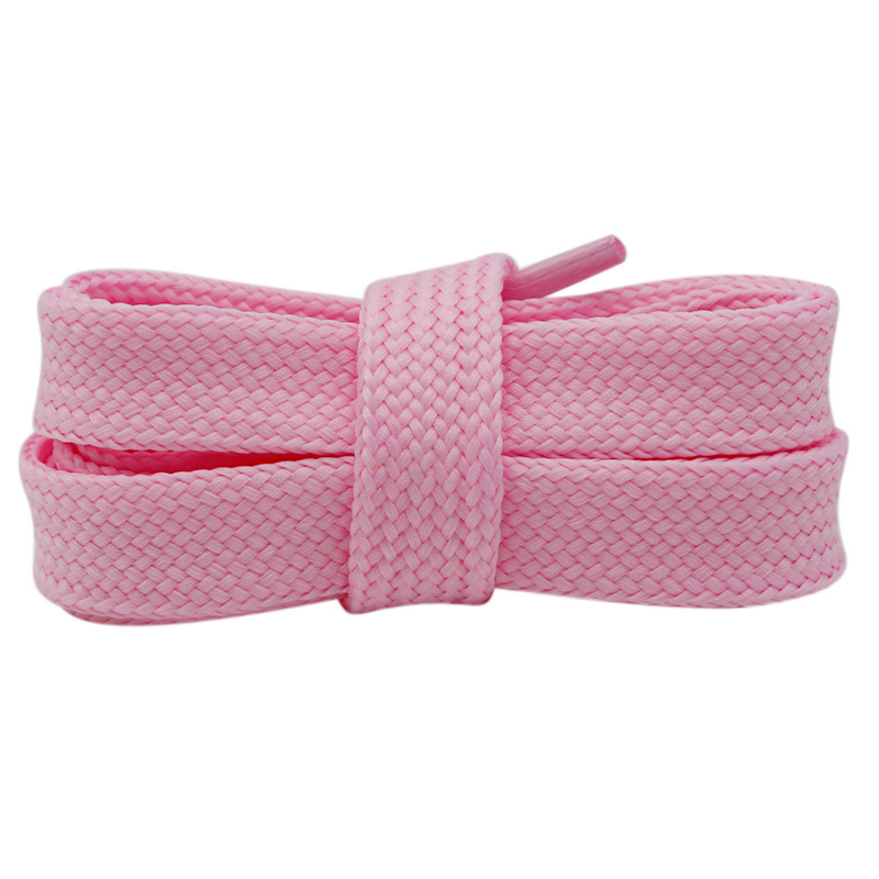 Coolo oro poliéster color sólido plana grasa zapatos ancho de banda 1,8 cm pantalones cuerda elástica banda suéter sombrero cuerda con accesorios