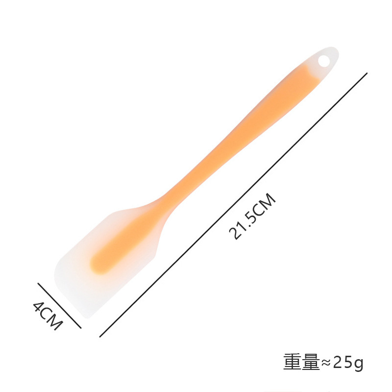 작은 반투명 주걱-노란색