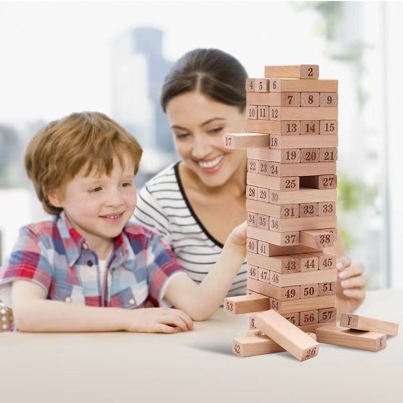 Rompecabezas jengle dibujo inferior salario apilamiento Alto juego de mesa interactivo entre padres e hijos equilibrio bloque de construcción torre juguete al por mayor