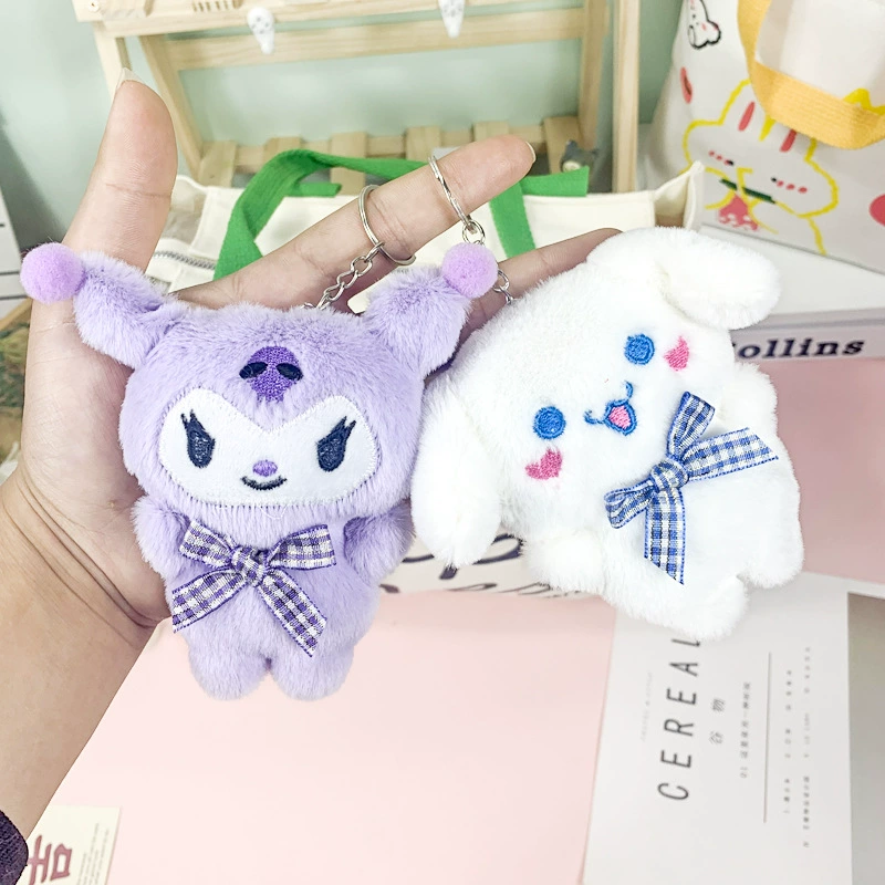 Sanrio, cute plush keychain, doll, backpack, pendant for students