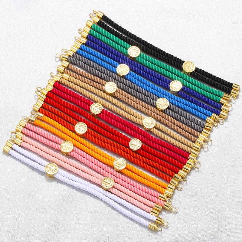 8g Weight Rope Jewelry Making Type Bracelets, Jewelry Accessories Classification 1 Piece Quantity cord Material Solid Color Pattern Knitting Design Simple Style Style 1 Piece Simple Style Solid Color Cord Knitting Rope Jewelry Accessories 2