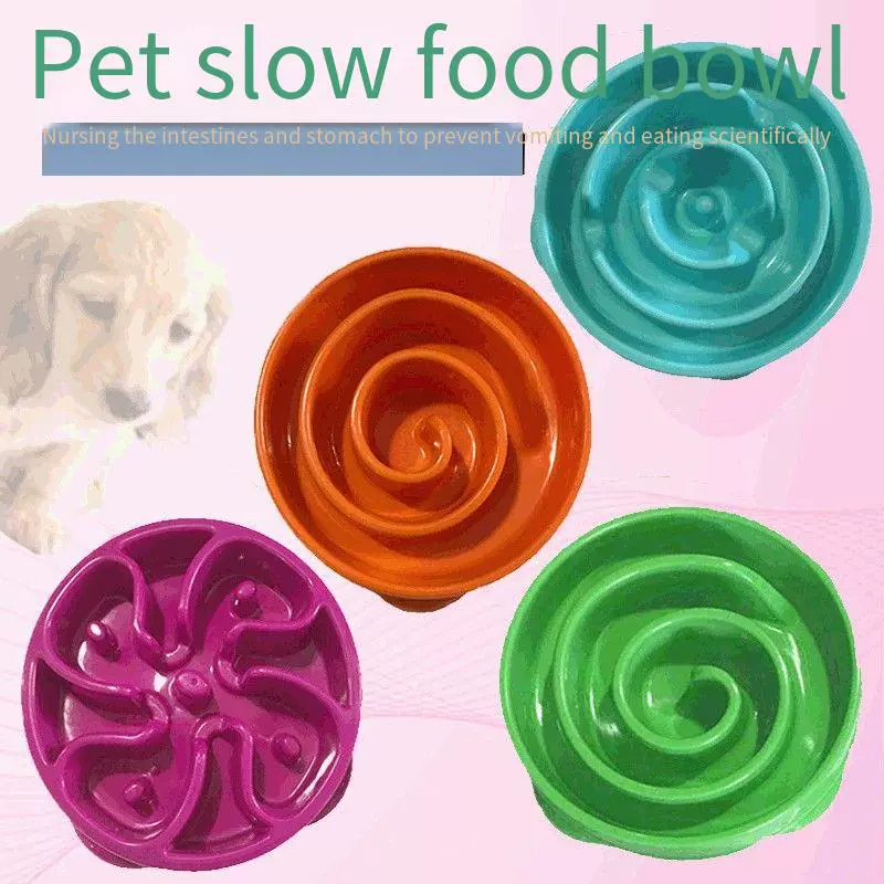 Трансграничный в наличии Домашняя собака Pet Jungle Bowl Анти-удушье Миска для медленной еды Миска для воды для собак Упражнения Интеллект Посуда для корма для собак