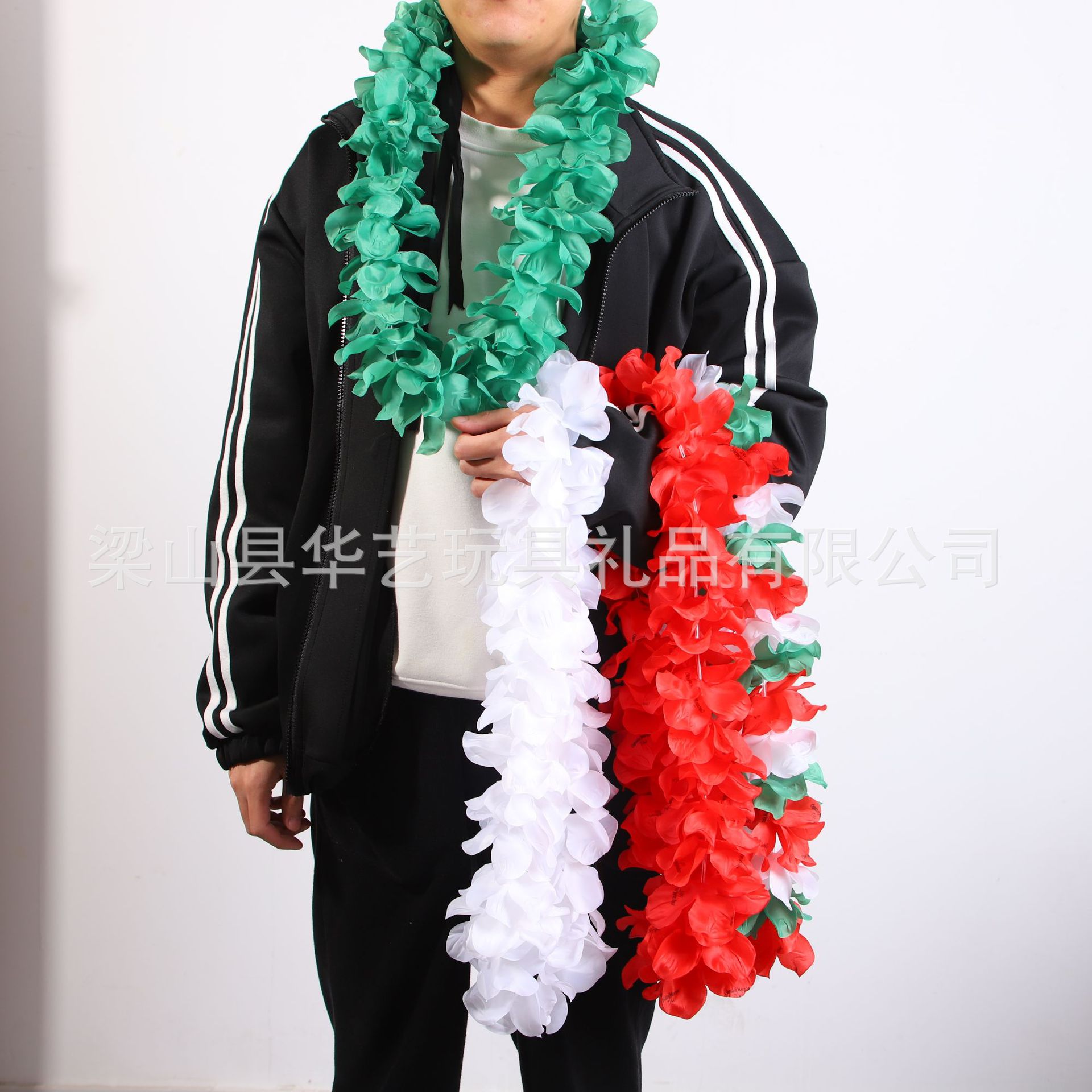 Fabricante de experiencia de guirlandas al por mayor actualización de material guirlandas no desfilada guirlandas hawaianas fiestas collar flores grandes