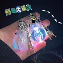 搞怪趣味电灯泡发夹批发发光发饰趣味灯泡发卡变色刘海边夹学