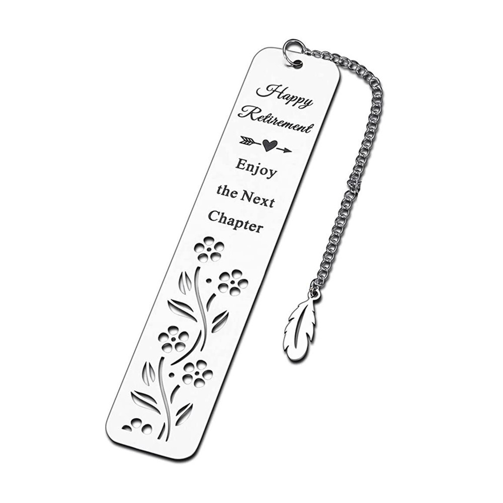 Marcador de acero inoxidable grabado hueco transfronterizo Marcador del día del maestro Día de San Valentín Navidad Marcador de metal Regalo