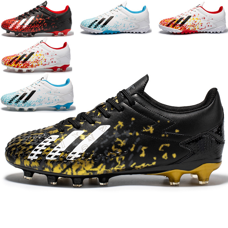 Cross-border Foreign Trade Football Shoes Men's Broken Nails Youth Student Training Shoes Mandarin Duck Falcon Children's Spike Football Shoes