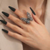 Fashionable brand ring, Korean style, bright catchy style