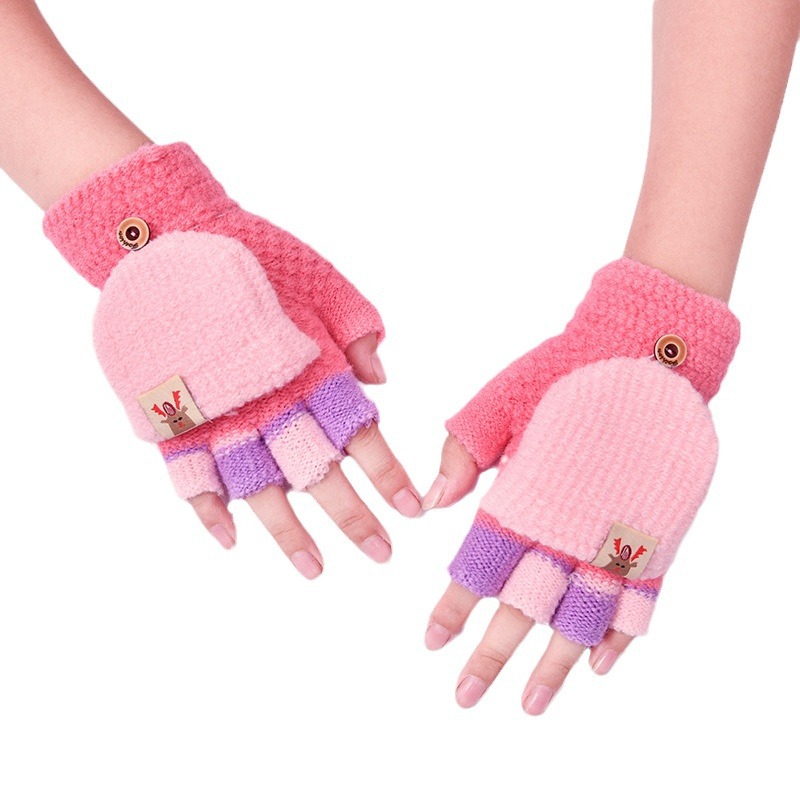 Demi-season children's keep warm cute gloves for boys