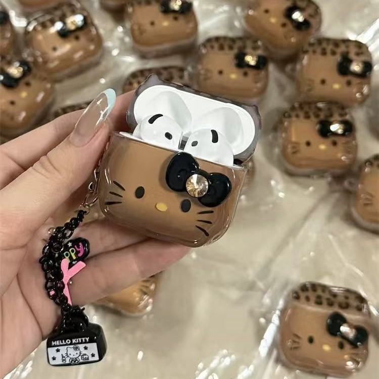 Leopardo arco KT emoji para Airpods 1 / 2 generación Apple inalámbrico Bluetooth auriculares cubierta 3pro / 4