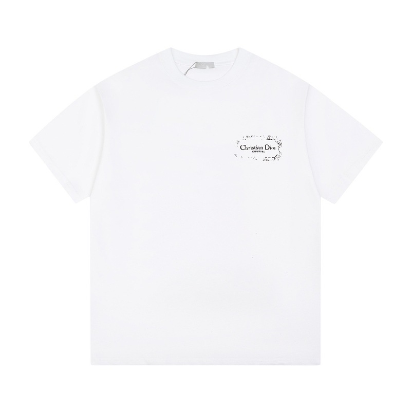 D's 夏春 Tシャツ トレンド 万能 半袖 プリント レタード コットン ゆったり ラウンドネック 絶妙な Tシャツ|undefined