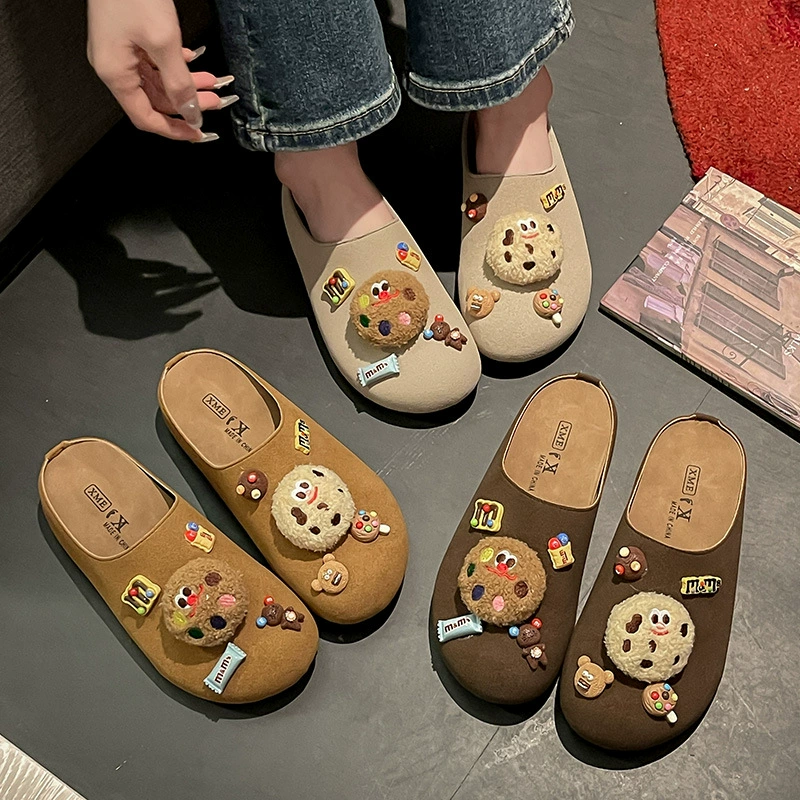 2025 весна лето новый милый мультфильм красочное печенье мода дикие ботинки Birkenn носить шлепанцы
