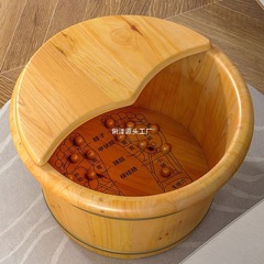 バケツの家庭用足浴槽の実木洗浄バケツ保温木製養生マッサージ足の木鉢木製