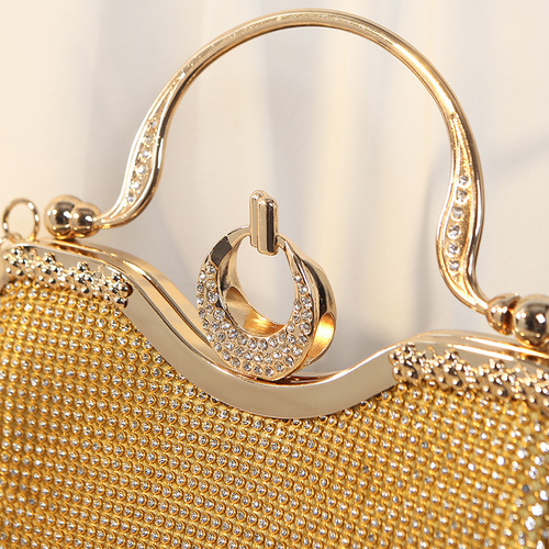 European and American cross-border retro new style diamond dinner bag banquet rhinestone handbag ladies dress messenger bag evening bag