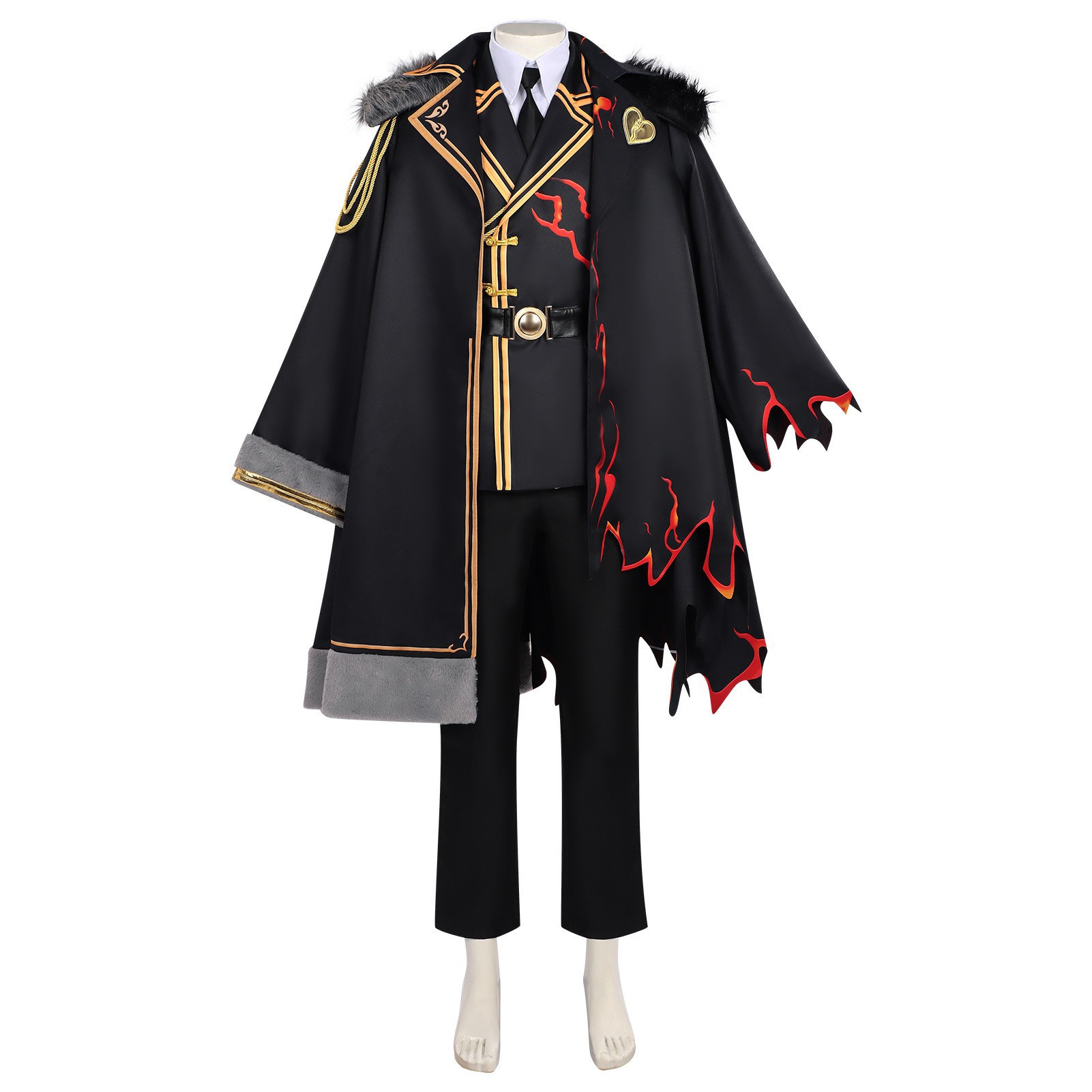 Eggboy cosplay costume: new version of the Young General Shen Zhao's Republic of China military uniform coat set, game-inspired cosplay costume, 2D style