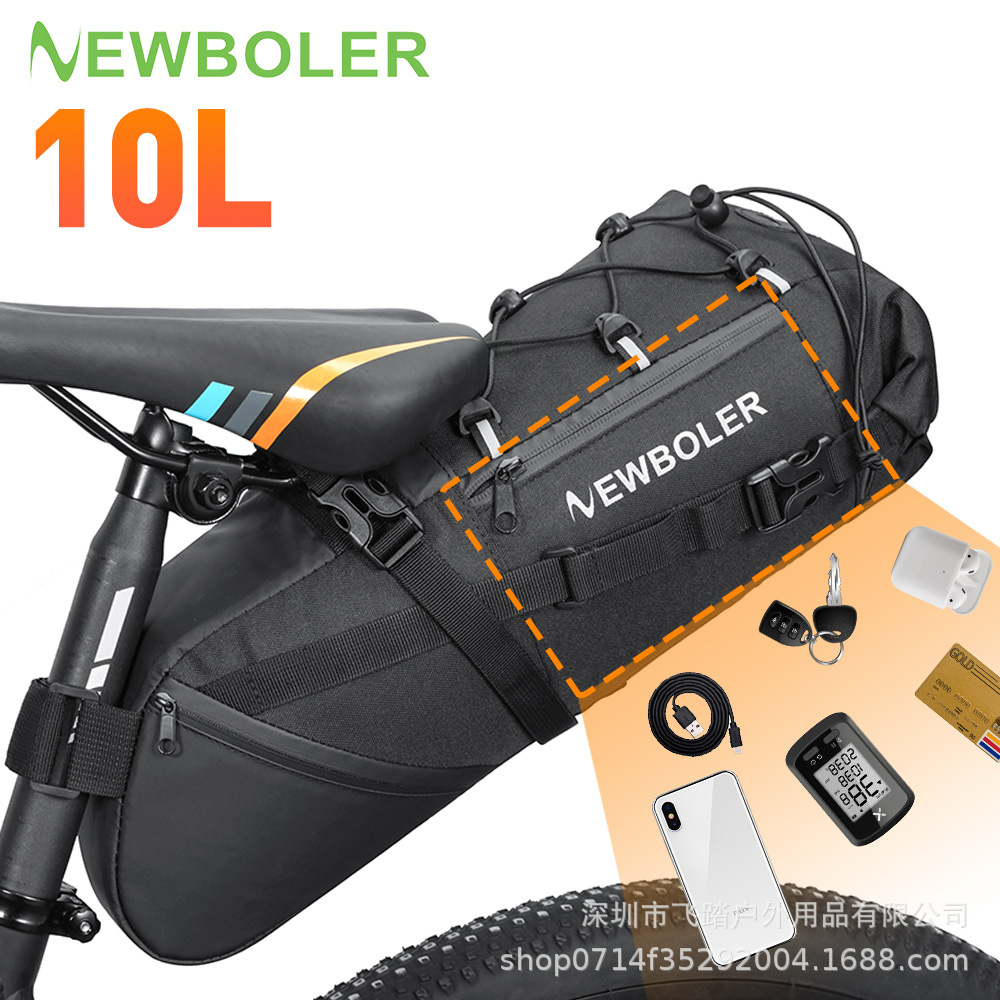 Bicycle Bag Waterproof Road Cycling Equipment Rear Seat Bag Mountain Bike Tail Bag Saddle Bag Large Capacity Cycling Bag