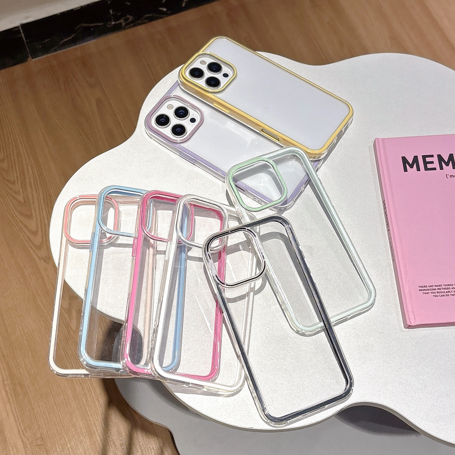 Grooved Acrylic Phone Case With Resin For Iphone 16 Pro Max_voghion.com