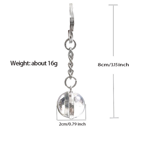 Luminous cosmic planet keychain solar system earth pendant galaxy nebula double-sided glass ball key chain gift