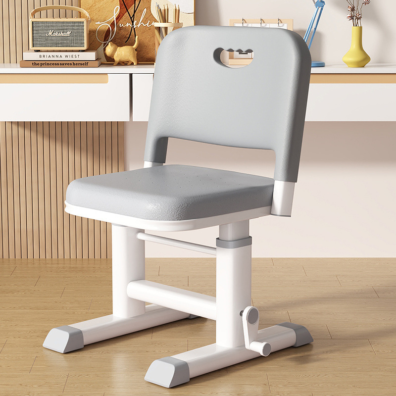 Children Study Chair Height Adjustable Student Home Writing Desk Homework Chair Long Sitting Special Backrest Desk Stool